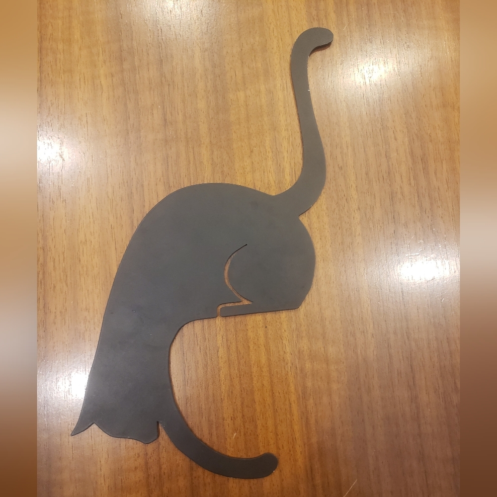 Metal Black Cat Wall Hanger Artori Design - Picture 5 of 7